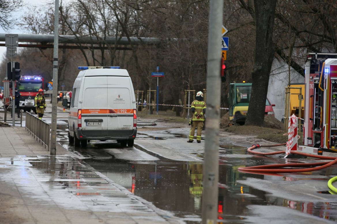 Duży wyciek gazu na Targówku 