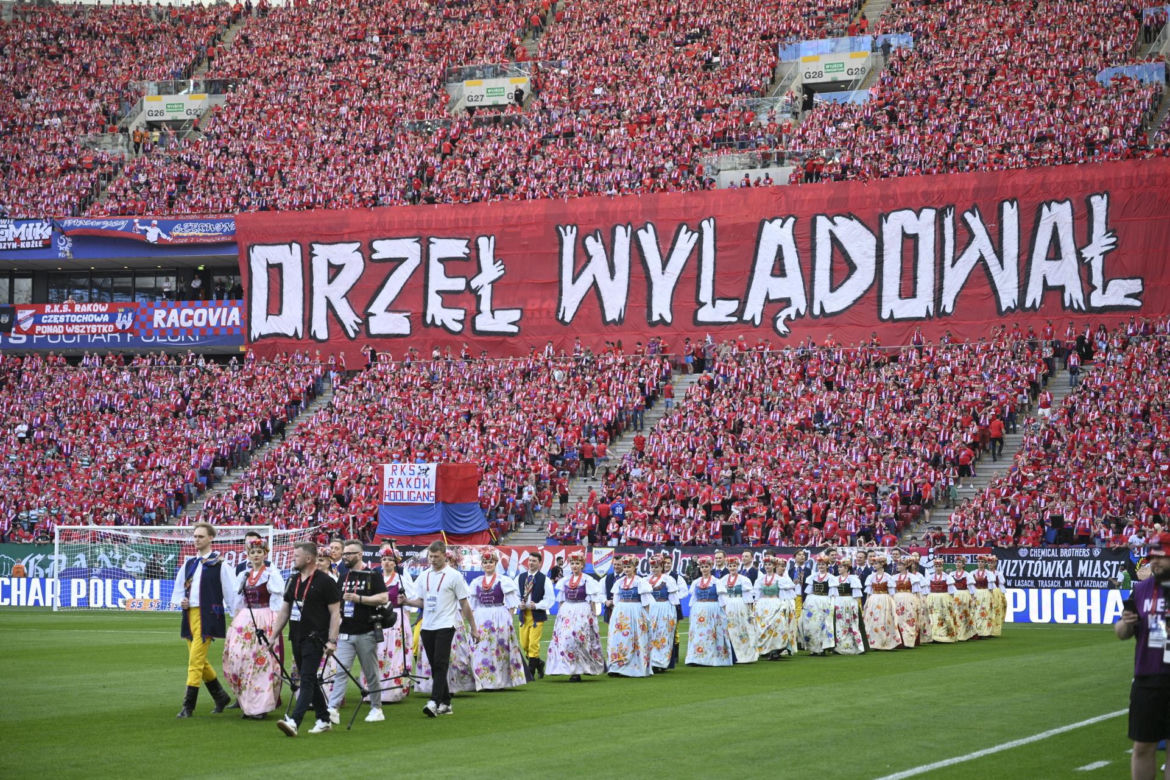 Puchar Polski pomiędzy Górnikiem Zabrze i Rakowem Częstochowa na PGE Narodowym w Warszawie