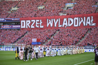 Puchar Polski pomiędzy Górnikiem Zabrze i Rakowem Częstochowa na PGE Narodowym w Warszawie