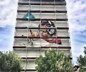 Nowy i największy mural w Rzeszowie autorstwa Arkadiusza Andrejkowa