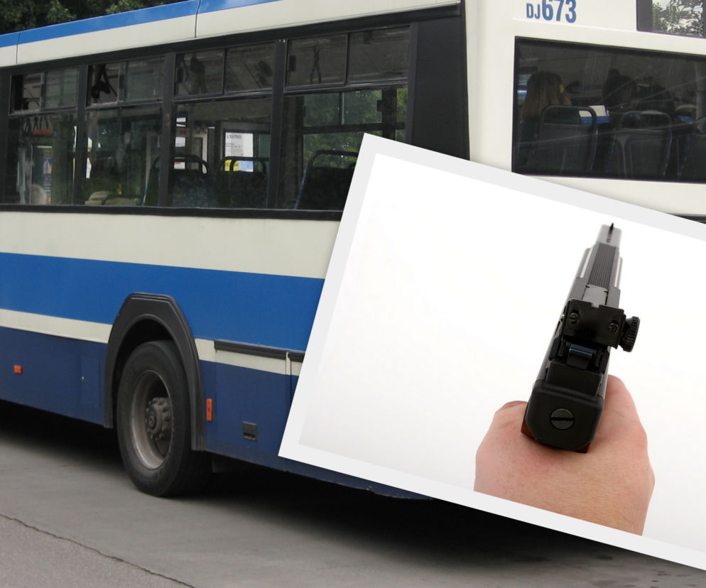 Strzał oddano w autobusie linii 158
