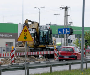 Remont skrzyżowania na DK61