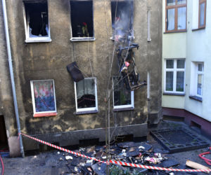 Pożar przy ul. Jagiellońskiej