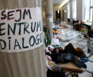 Protest niepełnosprawni sejm