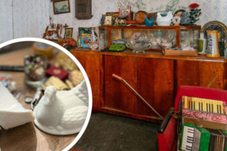 Fortuna za pojemnik na cukierki. Ten bibelot nie jest arcydziełem dizajnu, ale kolekcjonerzy za nim szaleją. Jej wysokość szklana kura