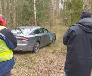 Spał w lesie pod Straszewem w skradzionym audi. 25-latka zatrzymała policja