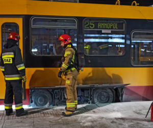 Pożar w tramwaju