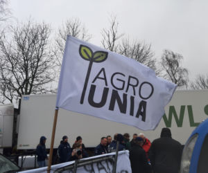 Protest rolników w Środzie Wielkopolskiej