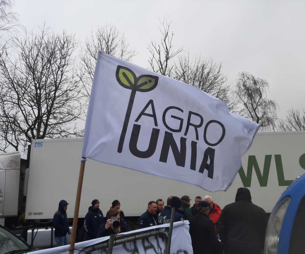 Protest rolników w Środzie Wielkopolskiej