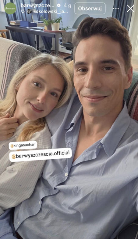 Barwy szczęścia nowy sezon. Tomek Kępski (Jakub Sokołowski), Grażyna (Kinga Suchan)