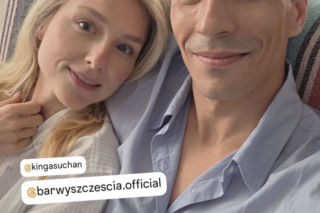 Barwy szczęścia. Kępski (Tomasz Sokołowski), Grażyna (Kinga Suchan)