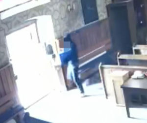 Po kradzieży kościelnej skarbony schował się pod folią na truskawki