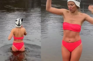 Fani drżeli o jej zdrowie, a ona… wskoczyła do lodu. Szokujące nagranie Joanny Moro!
