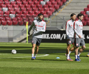 Trening reprezentacji Polski przed meczem ze Szwecją