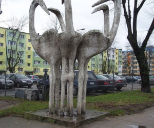Osiedle Retkinia-Zagrodniki w Łodzi - bociany - symbol tego osiedla
