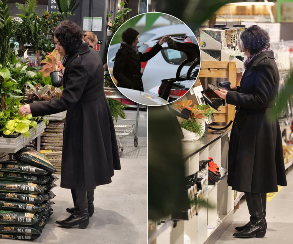 Anna Maria Żukowska buszuje w kwiatach