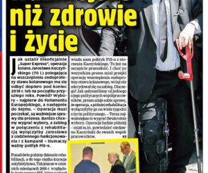 Zoperują prezesowi kolano bez kolejki