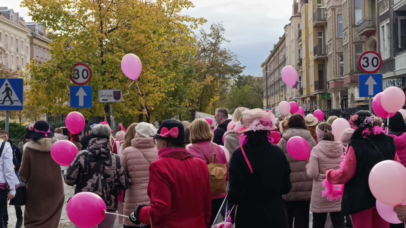 Marsz Różowej Wstążki w Szczecinie