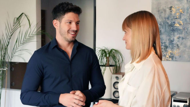 Barwy szczęścia odc. 3263. Ola (Michalina Robakiewicz), Justin (Jasper Sołtysiewicz)