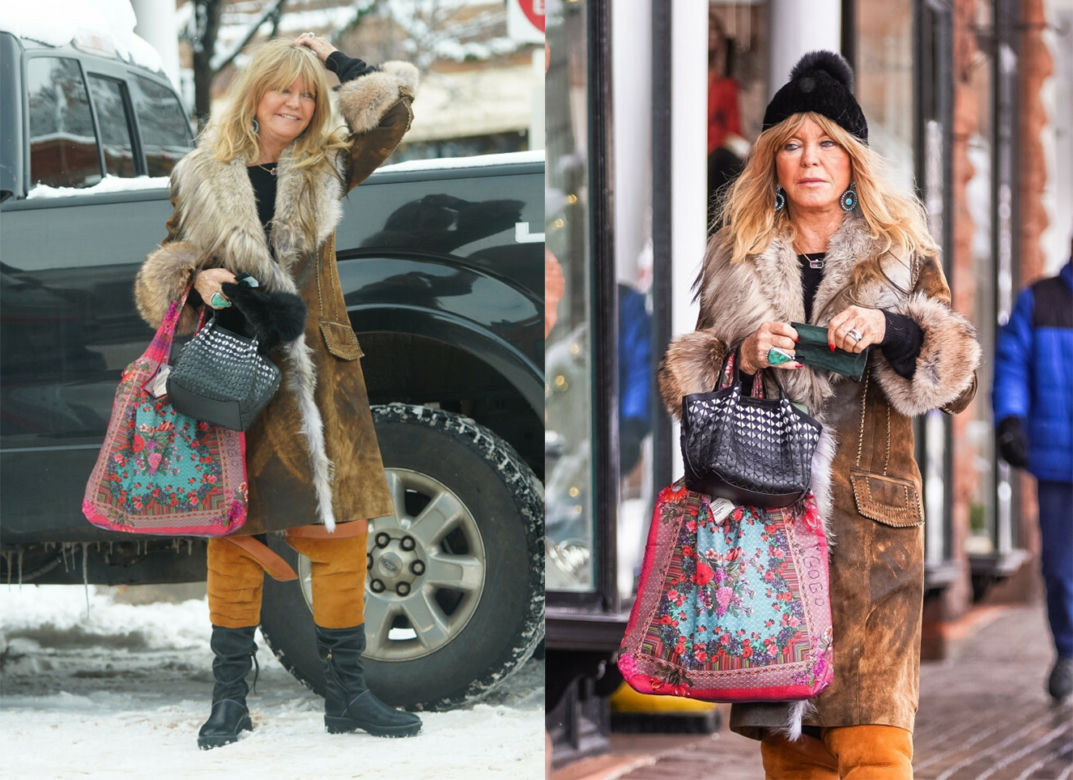 Goldie Hawn przyłapana w Aspen. Jak teraz wygląda gwiazda?