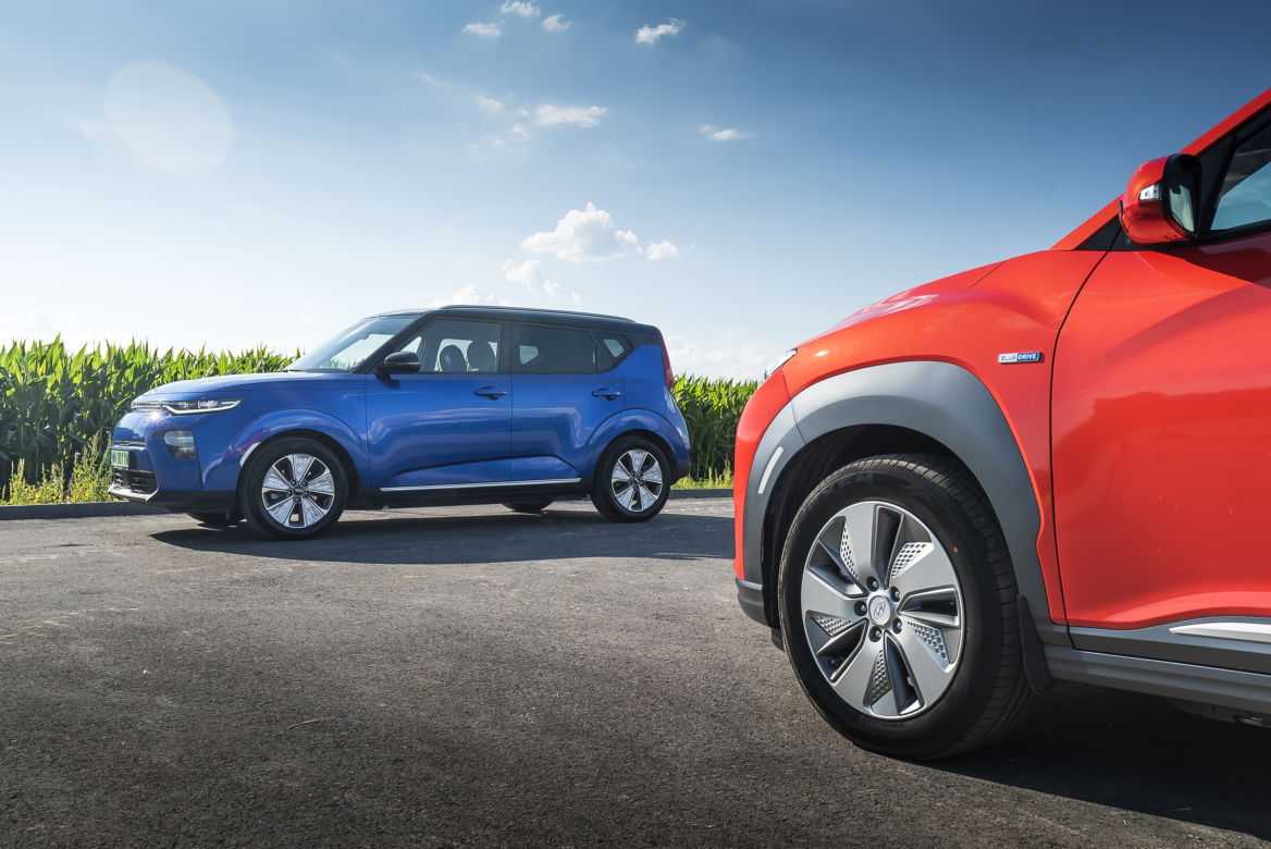Hyundai Kona Electric 39,2 kWh 136 KM Premium & Kia e-Soul 64 kWh 204 KM XL
