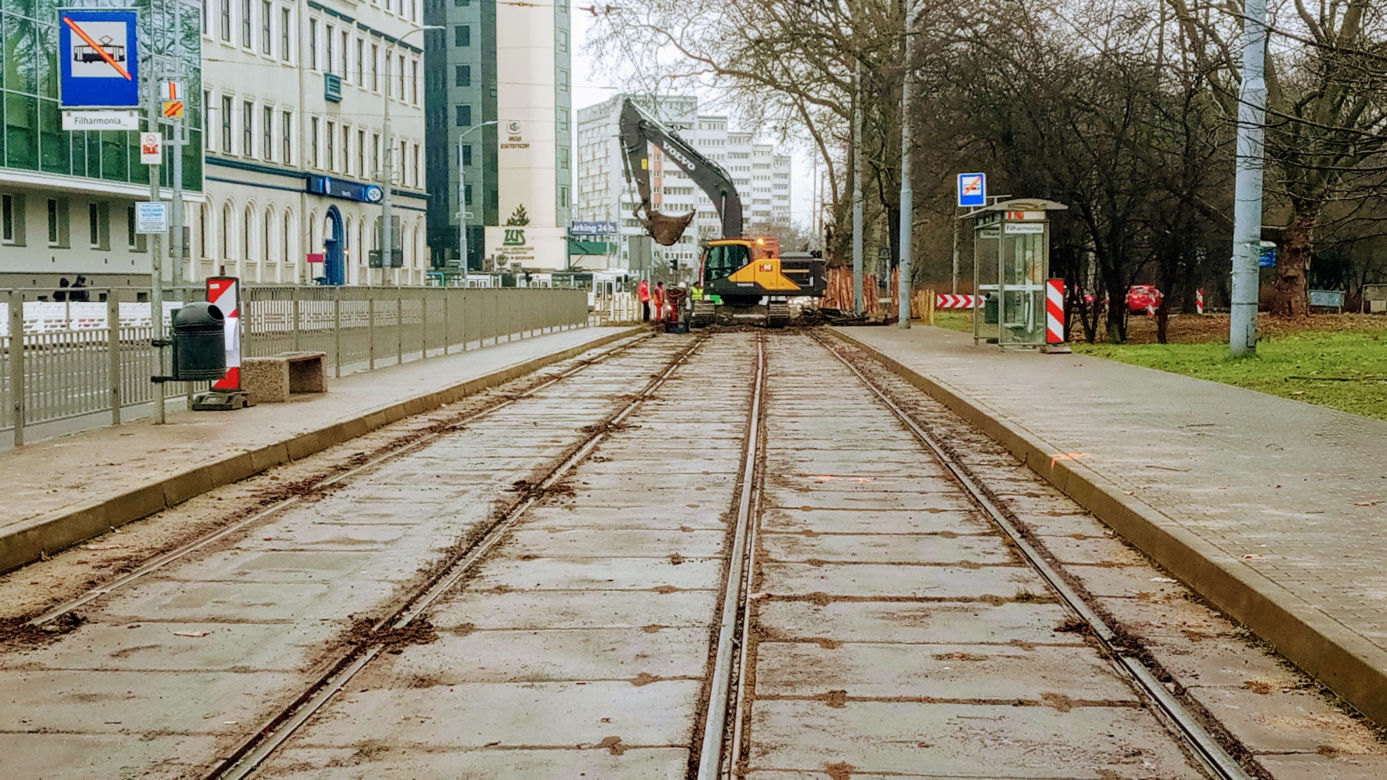 Ruszyła przebudowa torowiska na ul. Matejki