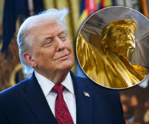 Postawią złotego Donalda Trumpa na Florydzie! Gigantyczna statua Don Colossus będzie górować nad światem