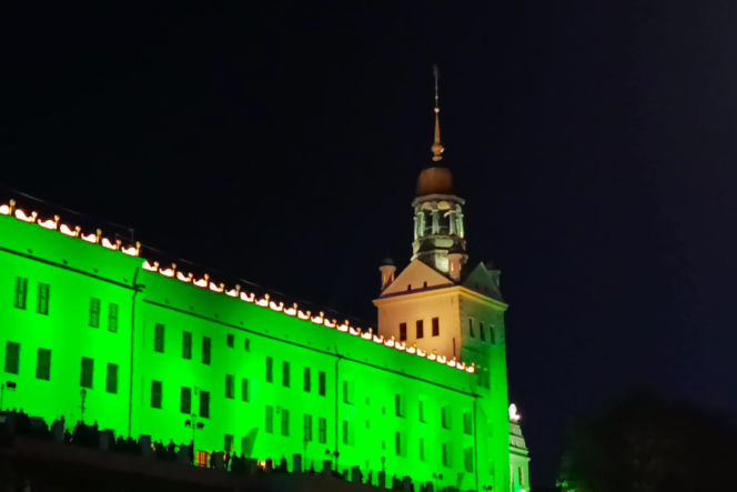 Nowa iluminacja Zamku Książąt Pomorskich w Szczecinie