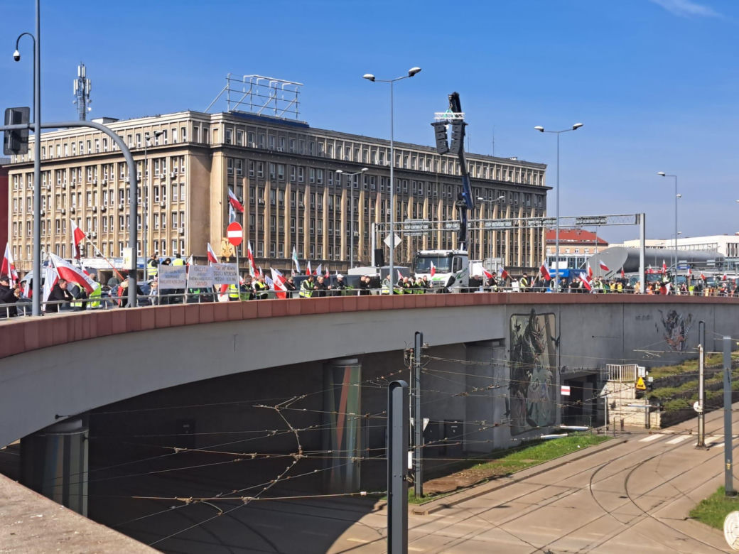 Protest rolników w Krakowie. 20.03.2024