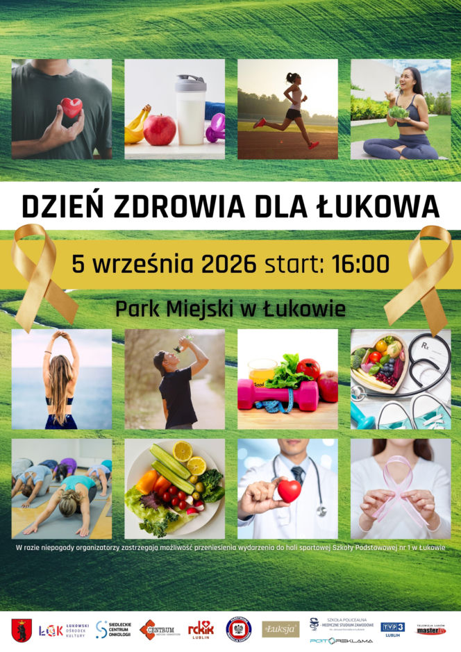 IX Dzień Zdrowia dla Łukowa już 5 września w parku miejskim. Będzie można skorzystać z bezpłatnych badań!