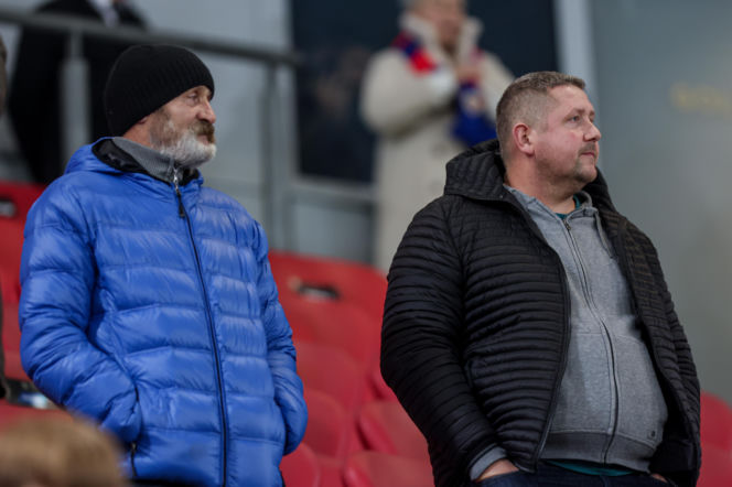 Mecz Piast Gliwice - Legia Warszawa. Kibice na stadionie