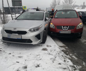 W Tuchowie ZDERZENIE czterech pojazdów. Utrudnienia na drodze 
