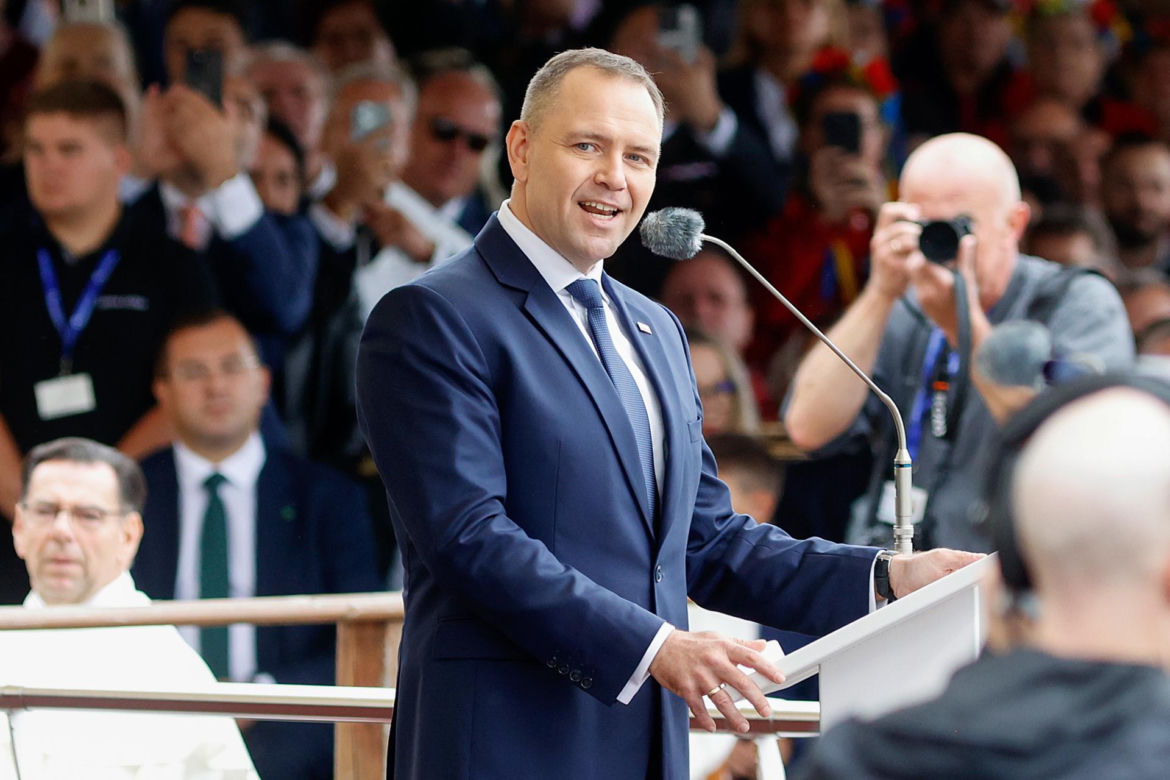 Prezydent na dożynkach.