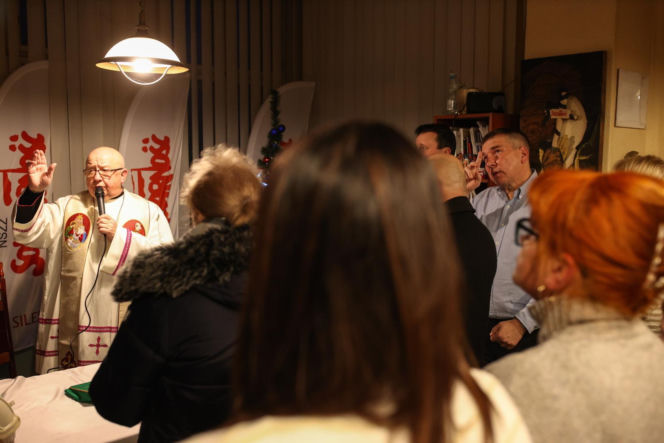 Strajk górników w kopalni Silesia