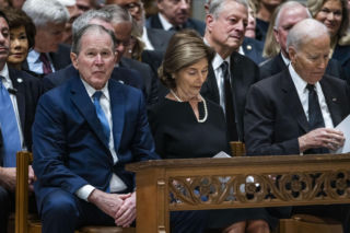 Bush, Biden i Harris wzięli udział w pogrzebie b. wiceprezydenta Dicka Cheneya