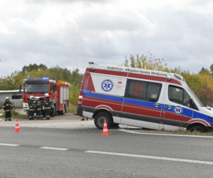 Wypadek karetki w Koniku Nowym