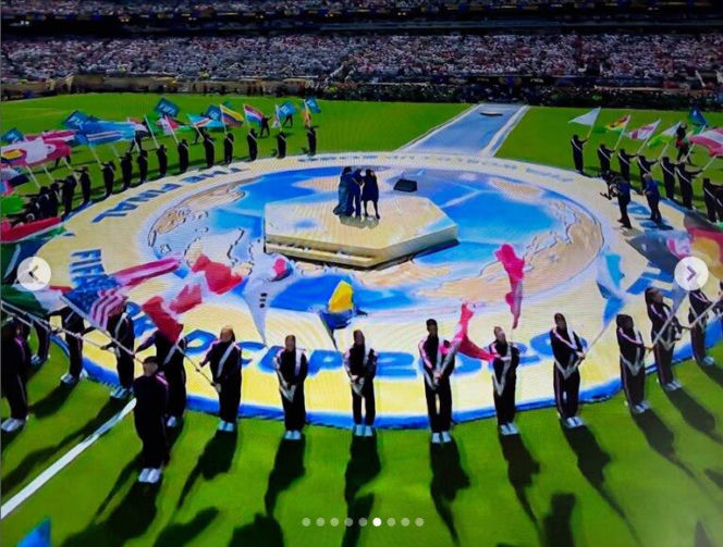 Robbie Williams i Nicole Scherzinger rozgrzali finał mundialu! Ich występ przejdzie do historii