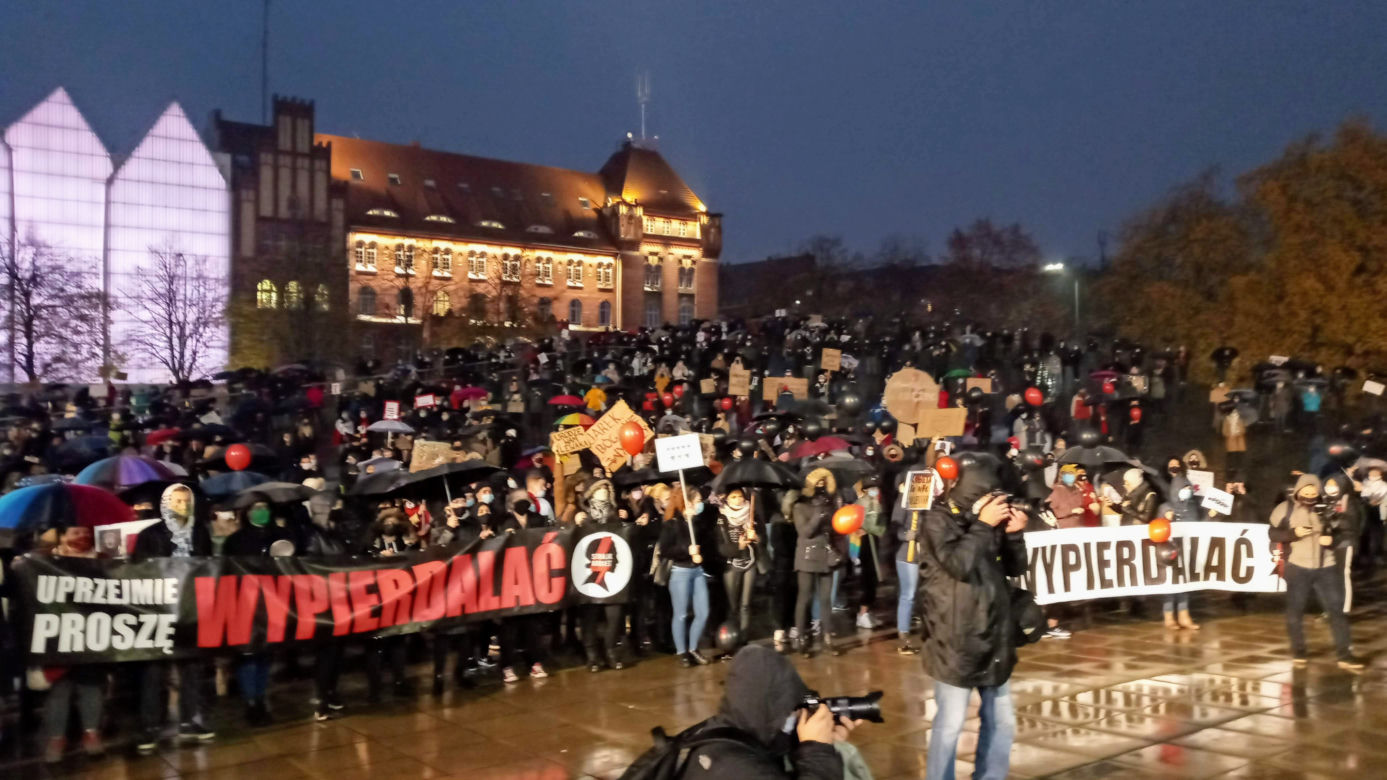 Protest kobiet w Szczecinie - 30.10.2020