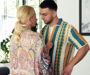 Barwy szczęścia odc. 3284. Justyna (Sylwia Juszczak-Krawczyk), Mirek (Oliwier Kozłowski)