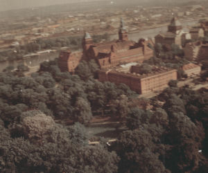 Szczecin z lotu ptaka w latach 80. XX wieku