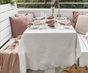 Balkon w romantycznym stylu