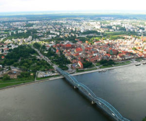 Toruń widziany z lotu ptaka