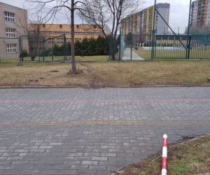 Wyglądało groźnie. Samochód przejechał przez deptak, sforsował ogrodzenie i stoczył się ze skarpy.