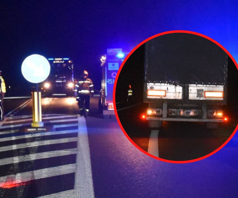 Horror w Woli Lisowskiej. Pieszy zginął pod kołami ciężarówki