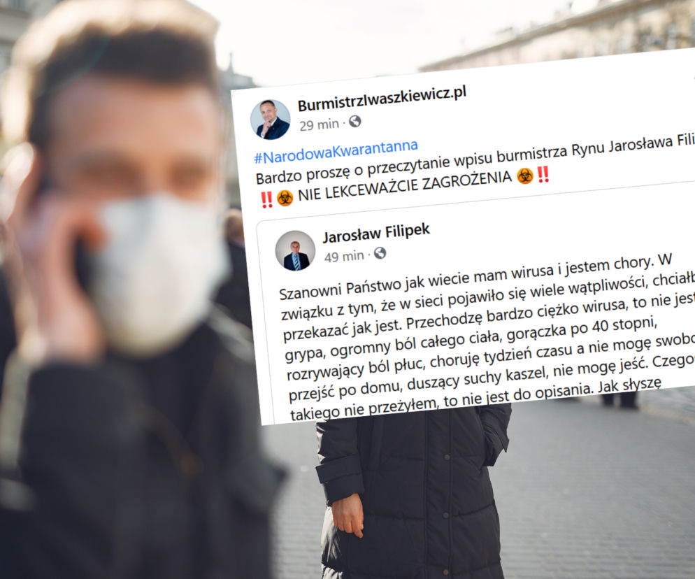 Koronawirus w Polsce. Burmistrz Rynu przestrzega niedowiarków