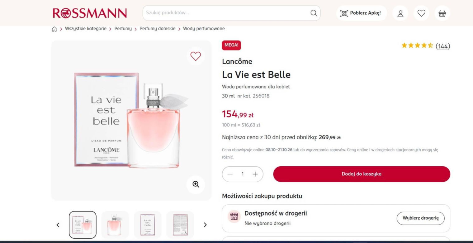 Rossmann obniżył cenę kultowych perfum o ponad 100 złotych! Ten zapach pokochały kobiety na całym świecie