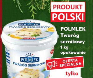 Twaróg sernikowy Polmlek 4,99 zł/1 kg  
