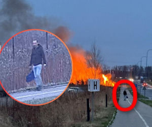 Monitoring zarejestrował podpalacza? Policja publikuje wizerunek mężczyzny