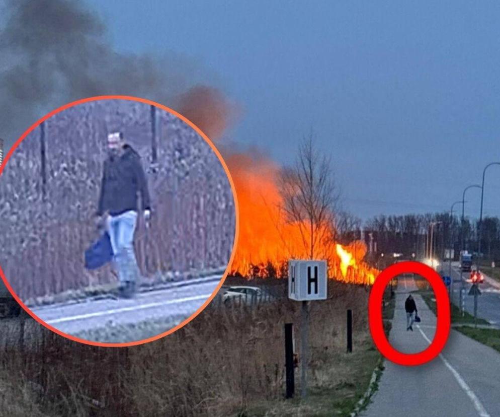 Monitoring zarejestrował podpalacza? Policja publikuje wizerunek mężczyzny