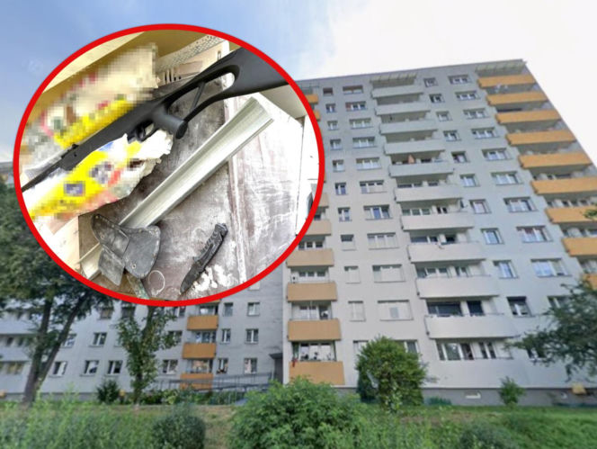 Mężczyzna strzelał do ptaków na osiedlu Syberka w Będzinie